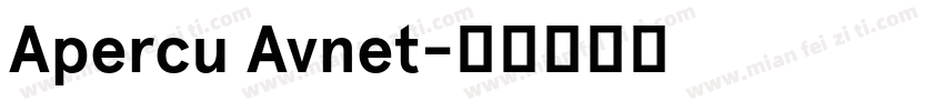 Apercu Avnet字体转换